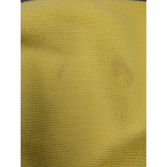 Vintage Izod Cardigan Mens Large Yellow Preppy Crest Timeless Retro Acrylic USA - Picture 5 of 7